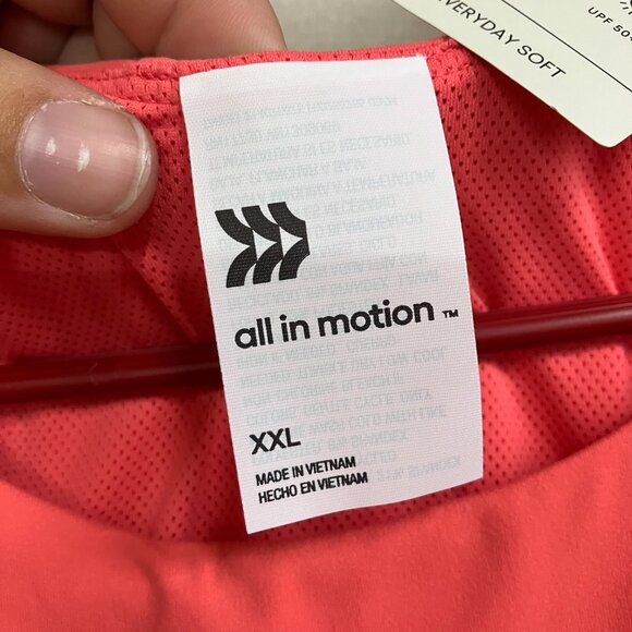 All In Motion Women's Everyday Soft High Neck Cropped Tank Top Built Shelf Bra - Picture 7 of 15